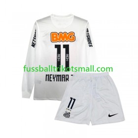 Fußballtrikots Santos FC Neymar JR 11 Retro Kinder 2011-2012 Langarm Heimtrikotsatz kaufen